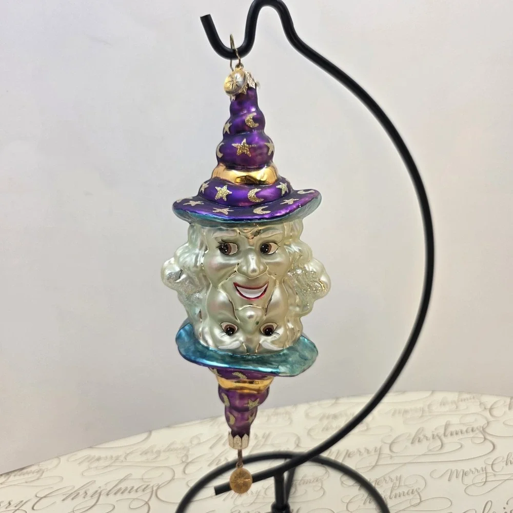 2000 Christopher Radko Good Witch Bad Witch Halloween Ornament 00-119-0 VTG 7